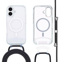 imoshion MagSafe Hülle mit abnehmbarem Band für das Apple iPhone 16 - Transparent
