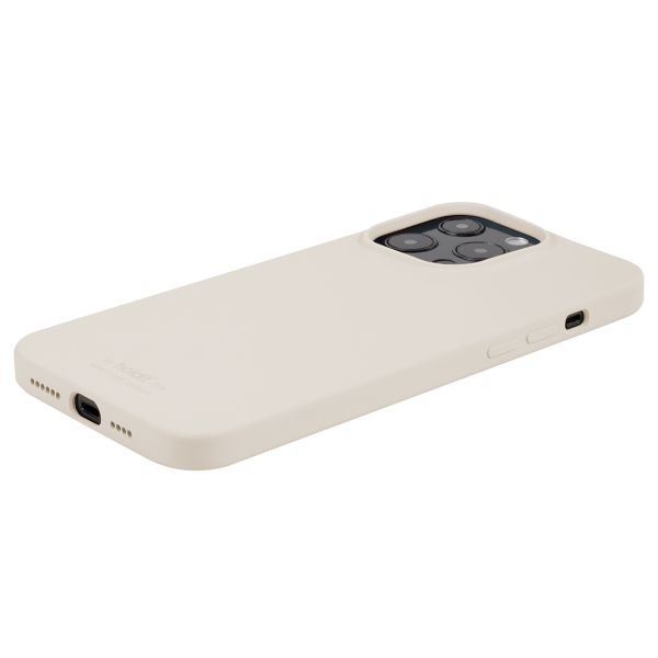 Holdit Silicone Case für das iPhone 13 Pro - Light Beige