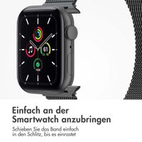 imoshion Mailändische Magnetarmband für die Apple Watch Series 1 bis 9 / SE (38/40/41 mm) | Series 10 (42 mm) - Größe S - Space Gray