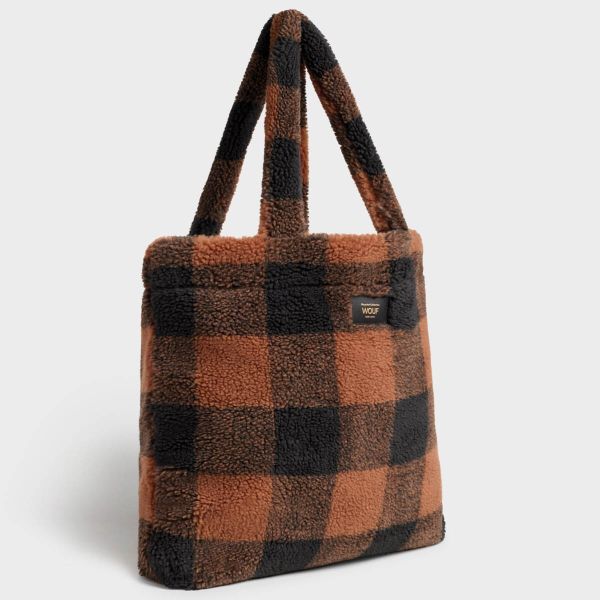 Wouf Teddy Tote Bag - Umhängetasche - Brownie