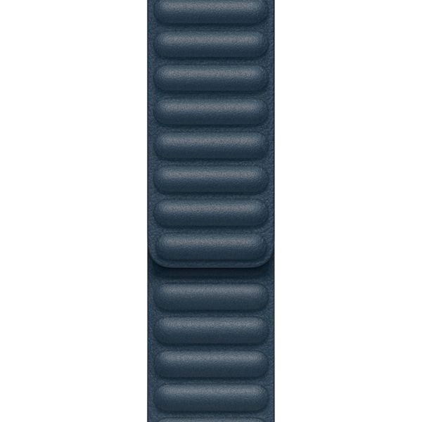 Apple Leather Link für die Apple Watch Series 1-9 / SE - 38/40/41 mm / Series 10 - 42 mm - Größe M/L - Baltic Blue