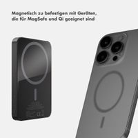 Selencia Vivid Powerbank 5.000 mAh - MagSafe und Qi - Black / Wavy Baby Sorbet