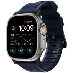Nomad Robustes Armband FKM für das  Apple Watch Series 1 t/m 11 / SE / Ultra (44/45/46/49 mm) - Zwart / Blauw