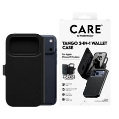 CARE by PanzerGlass Tango 2 in 1 Wallet Case MagSafe Apple iPhone 17 Pro Max - Schwarz