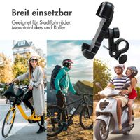 imoshion ﻿Robuste Fahrrad-Handyhalterung - Handyhalterung Fahrrad - Universell - Verstellbar - Schwarz