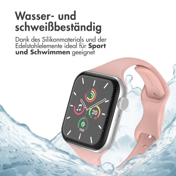 imoshion Slim Silikonarmband für die Apple Watch Series 1-10 / SE / Ultra (2) (44/45/46/49 mm) - Rosa