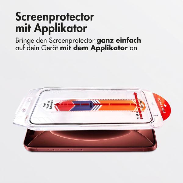 Accezz Gehärtetes Glas Displayschutz mit Applikator - 2-Pack Apple iPhone 18 Pro Max / 17 Pro Max
