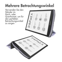 imoshion Design Trifold Hard Case Sleepcover Pocketbook InkPad X Pro - Flowers Distance