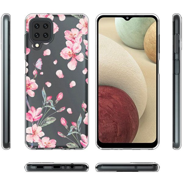 imoshion Design Hülle Samsung Galaxy A12 - Blossom Watercolor