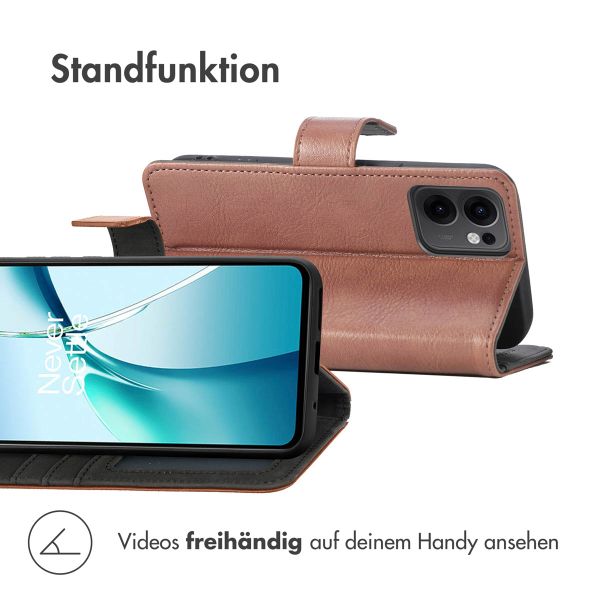 imoshion Luxuriöse Klapphülle Oppo Reno 13 F (5G) - Braun