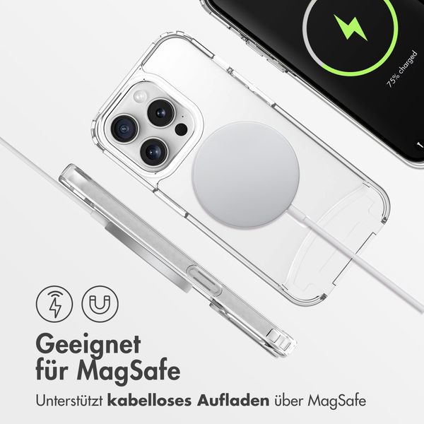 imoshion MagSafe Hülle mit abnehmbarem Band für das iPhone 15 Pro - Transparent