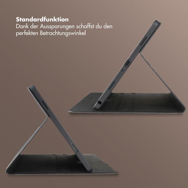 Selencia Riva Klapphülle Samsung Galaxy Tab A11 Plus - Schwarz