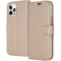 Accezz Wallet TPU Klapphülle iPhone 12 Pro Max - Gold