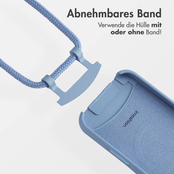 imoshion Color Backcover mit abtrennbarem Band MagSafe für das iPhone 16 - Ash Blue