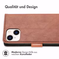 imoshion Luxuriöse Klapphülle Apple iPhone 14 / 13 - Braun