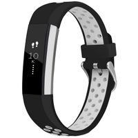 imoshion Silikonband Sport für das Fitbit Alta (HR) - Schwarz/Weiß