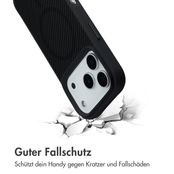 imoshion Rugged Hybrid Carbon Case mit MagSafe Apple iPhone 17 Pro - Schwarz