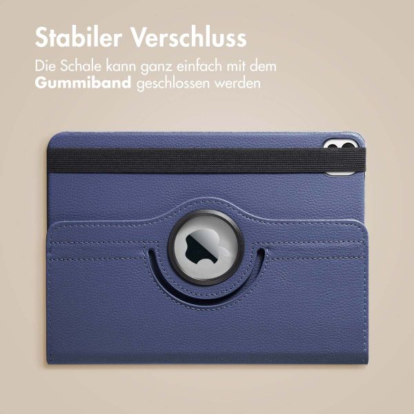 imoshion 360° drehbare Klapphülle Apple iPad Air 11 Zoll (2025) M3 / (2024) M2 / Air 5 (2022) / Air 4 (2020) / Pro 11 (2018/2020) - Dunkelblau