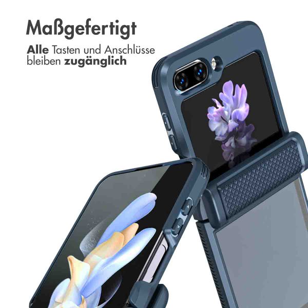imoshion Rugged Clear Back Cover Samsung Galaxy Z Flip 5 - Dunkelblau