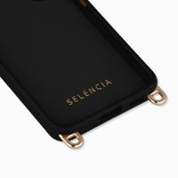Selencia Rivièra Backcover mit MagSafe mit abnehmbaren Haken Samsung Galaxy S25 / S24 - Velvet Black