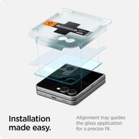 Spigen GLAStR Fit Displayschutzfolie 2er-Pack + Applicator Samsung Galaxy Z Flip 7