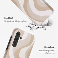 Selencia Vivid Back Cover Samsung Galaxy A55 - Desert Waves Beige