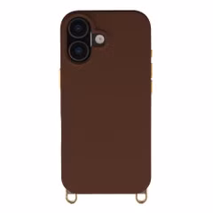 Selencia Rivièra Backcover mit MagSafe mit abnehmbaren Haken Apple iPhone 17 - Choco Brown