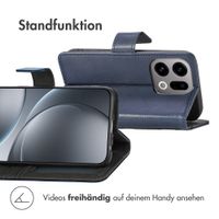 imoshion Luxuriöse Klapphülle Oppo Find X9 - Dunkelblau