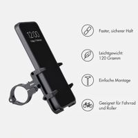 imoshion Aluminium Fahrrad-Handyhalterung - Leichtgewicht - Universal - Schwarz