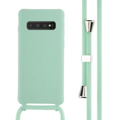 imoshion SilikonHülle mit Band Samsung Galaxy S10 - Mintgrün