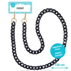 Zanae Universal Handyband-Kette - Marble Vibe - Schwarz