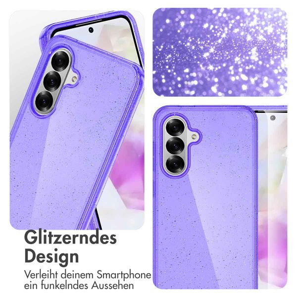 imoshion Glitzer Back Cover Samsung Galaxy A36 - Glitzer Violett