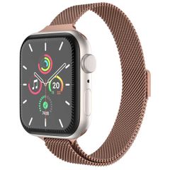 imoshion Mailandisches schlankes Armband für Apple Watch Series 1 bis 9 / SE (38/40/41 mm) | Series 10 (42 mm) - Braun