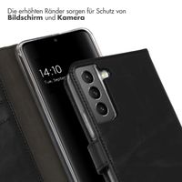Selencia Echtleder Klapphülle Samsung Galaxy S22 - Schwarz