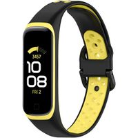 imoshion Silikonband Sport für das Samsung Galaxy Fit 2 - Schwarz / Gelb