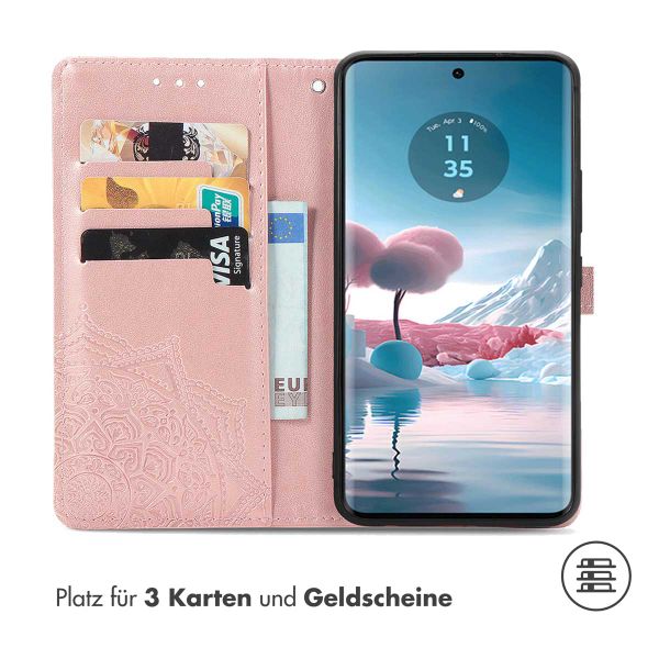 imoshion Mandala Klapphülle Motorola Edge 40 Neo - Rosé gold