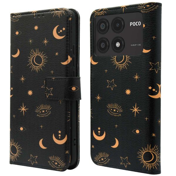 imoshion Design Klapphülle für das Xiaomi Poco X6 Pro - Sky Black