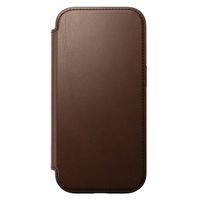 Nomad Modern Leather Folio Klapphülle für das Apple iPhone 16 Pro - Brown