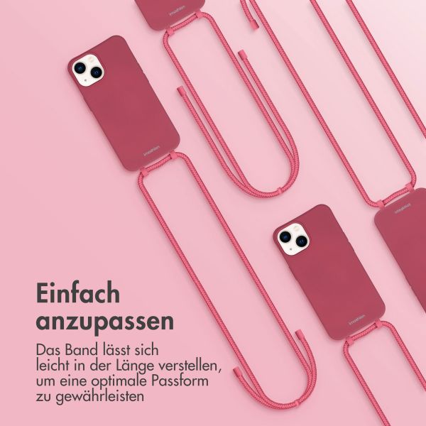 imoshion Color Backcover mit abtrennbarem Band Apple iPhone 14 - Red Raspberry