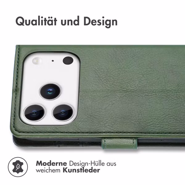 imoshion Luxuriöse Klapphülle Apple iPhone 17 Pro Max - Grün