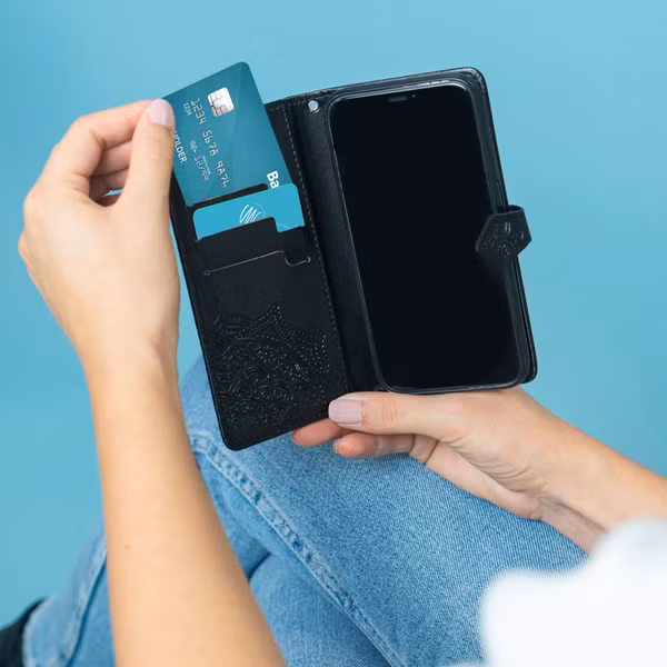 imoshion Mandala Klapphülle Motorola Moto G30 / G20 / G10 (Power) - Schwarz