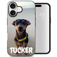 Gestalte deine eigene Apple iPhone 16 Gel Hülle - Schwarz