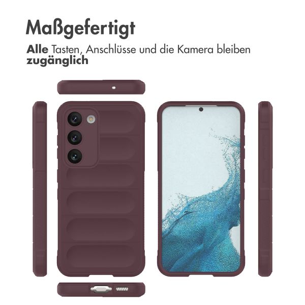 imoshion EasyGrip Back Cover für das Samsung Galaxy S23 Plus - Aubergine