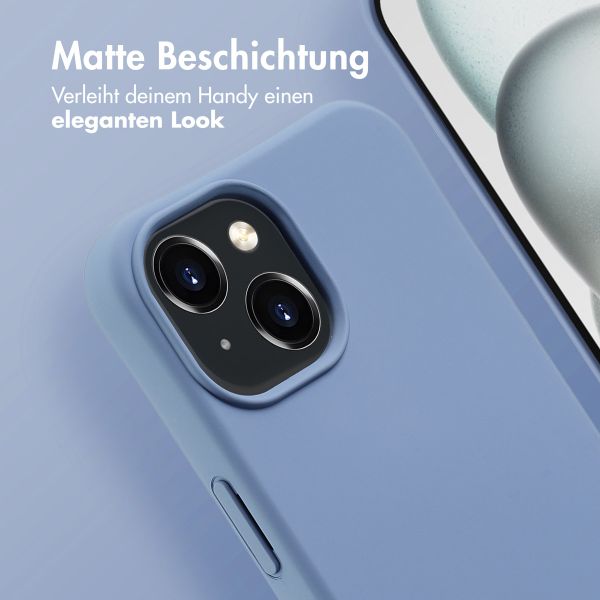 imoshion Color Backcover mit abtrennbarem Band MagSafe für das iPhone 15 - Ash Blue