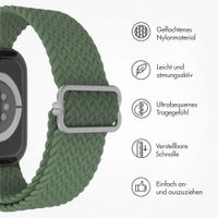 imoshion Gewebtes Nylonarmband für das Apple Watch Series 1 bis 9 / SE (38/40/41 mm) | Series 10 / 11 (42 mm) - Grün