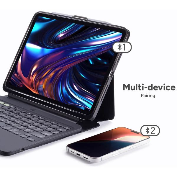 ZAGG Pro Keys 2 QWERTY keyboard Klapphülle für das iPad Pro 13 (2024) M4 - Schwarz