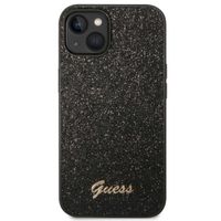Guess Glitter Flakes Back Cover Apple iPhone 14 - Schwarz