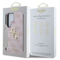 Guess 4G Metal Logo Back Cover Samsung Galaxy S25 Ultra - Rosa