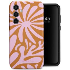 Selencia Vivid Tough Back Cover für das Samsung Galaxy A35 - Modern Bloom Pink