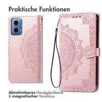 imoshion Mandala Klapphülle für das Motorola Moto G34 - Rose Gold